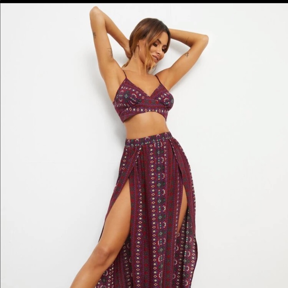 Crop Cami Top & Skirt Set - Picture 4 of 5